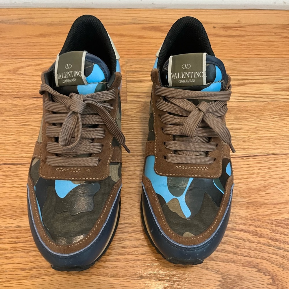 VALENTINO GARAVANI ROCKSTUD CAMO TRAINER WOMAN SNEAKER - Picture 7 of 8